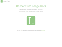 Tablet Screenshot of letterfeed.com